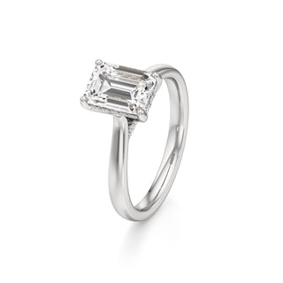 Aeloria Elongated Cushion Cathedral with Diamond Bridge