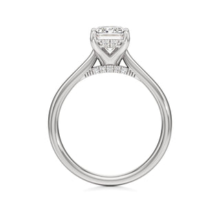 Aeloria Elongated Cushion Cathedral with Diamond Bridge