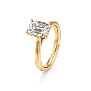 Aeloria Elongated Cushion Cathedral with Diamond Bridge