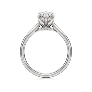 Aeloria Elongated Cushion Cathedral with Diamond Bridge