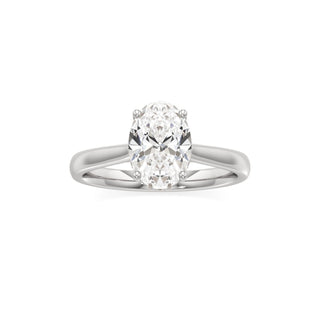Aeloria Elongated Cushion Cathedral with Diamond Bridge