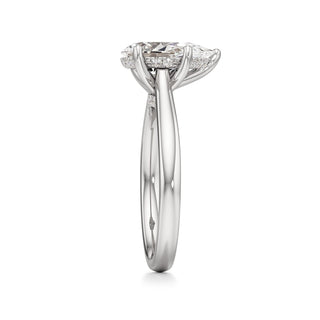 Aeloria Elongated Cushion Cathedral with Diamond Bridge