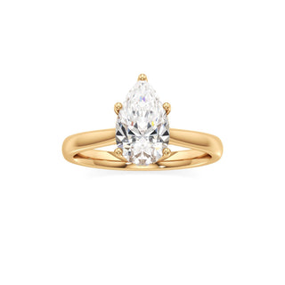 Aeloria Elongated Cushion Cathedral with Diamond Bridge