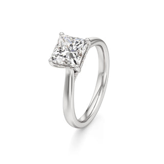 Aeloria Elongated Cushion Cathedral with Diamond Bridge