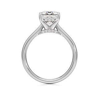 Aeloria Elongated Cushion Cathedral with Diamond Bridge