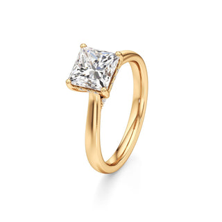 Aeloria Elongated Cushion Cathedral with Diamond Bridge