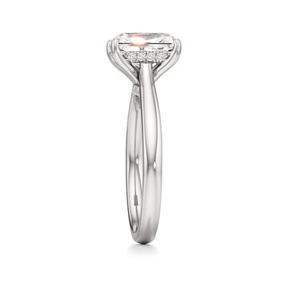 Aeloria Elongated Cushion Cathedral with Diamond Bridge