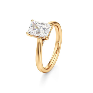 Aeloria Elongated Cushion Cathedral with Diamond Bridge