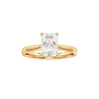 Aeloria Elongated Cushion Cathedral with Diamond Bridge