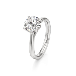 Aeloria Elongated Cushion Cathedral with Diamond Bridge