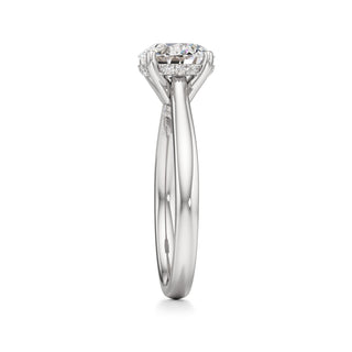 Aeloria Elongated Cushion Cathedral with Diamond Bridge
