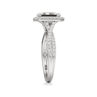 Alissa Radiant Halo with Twisted Diamond Band