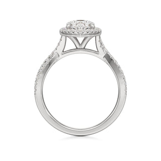 Alissa Radiant Halo with Twisted Diamond Band