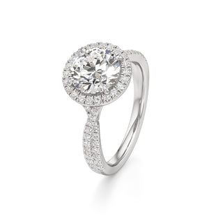 Alissa Radiant Halo with Twisted Diamond Band