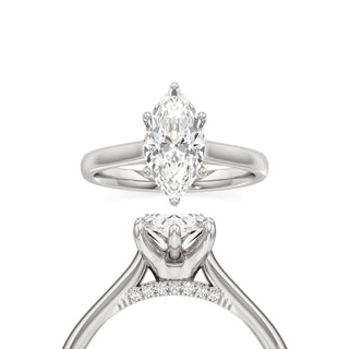 Althea Oval Six Prong Cathedral