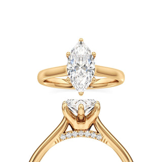 Althea Oval Six Prong Cathedral