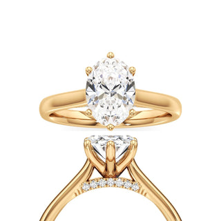 Althea Oval Six Prong Cathedral
