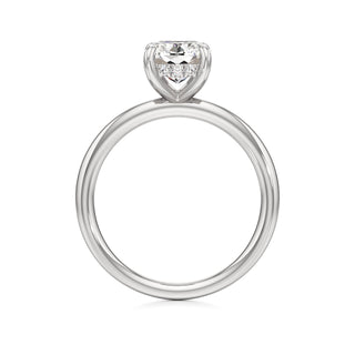 Amara Oval Hidden Halo Solitaire