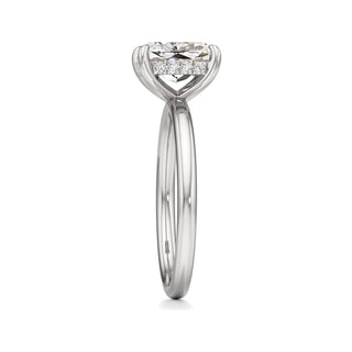 Amara Oval Hidden Halo Solitaire