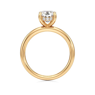 Amara Oval Hidden Halo Solitaire