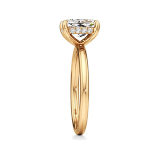 Amara Oval Hidden Halo Solitaire