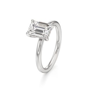 Amara Oval Hidden Halo Solitaire