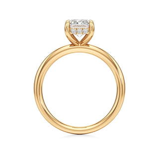 Amara Oval Hidden Halo Solitaire