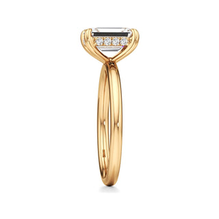 Amara Oval Hidden Halo Solitaire