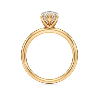 Amara Oval Hidden Halo Solitaire
