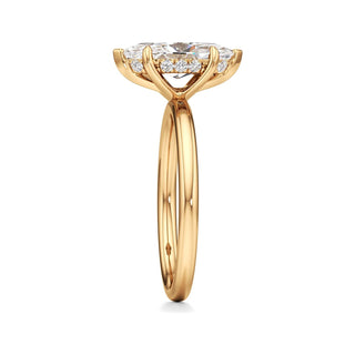 Amara Oval Hidden Halo Solitaire