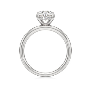 Amara Oval Hidden Halo Solitaire