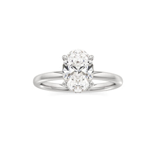 Amara Oval Hidden Halo Solitaire