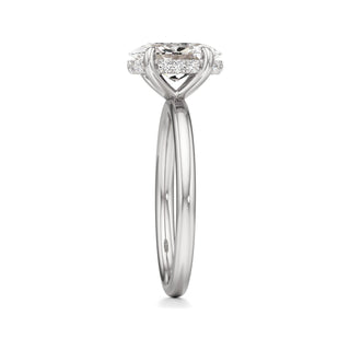 Amara Oval Hidden Halo Solitaire