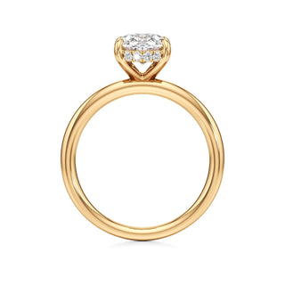 Amara Oval Hidden Halo Solitaire