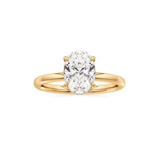 Amara Oval Hidden Halo Solitaire