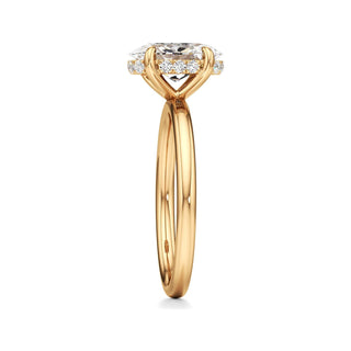Amara Oval Hidden Halo Solitaire