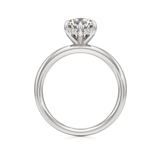 Amara Oval Hidden Halo Solitaire