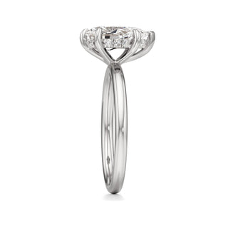 Amara Oval Hidden Halo Solitaire