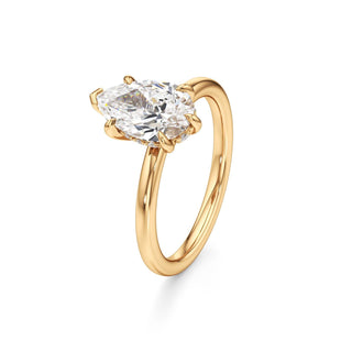 Amara Oval Hidden Halo Solitaire