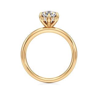 Amara Oval Hidden Halo Solitaire