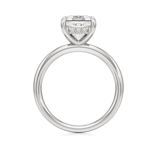 Amara Oval Hidden Halo Solitaire