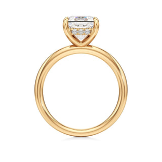 Amara Oval Hidden Halo Solitaire
