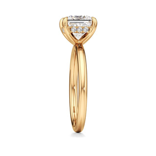 Amara Oval Hidden Halo Solitaire