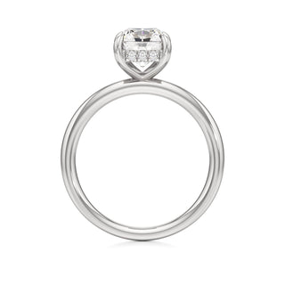 Amara Oval Hidden Halo Solitaire
