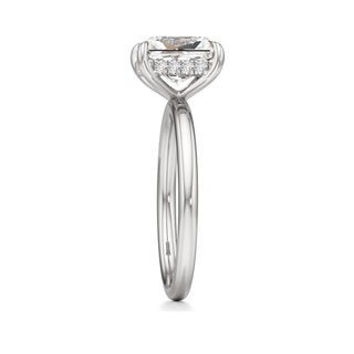 Amara Oval Hidden Halo Solitaire