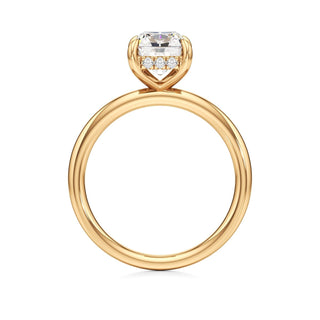 Amara Oval Hidden Halo Solitaire