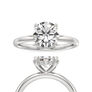 Amara Round Hidden Halo Solitaire