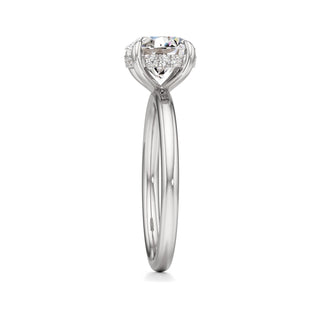 Amara Oval Hidden Halo Solitaire