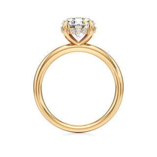 Amara Oval Hidden Halo Solitaire