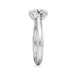 Amaris Elongated Cushion Cathedral with Hidden Side Diamonds